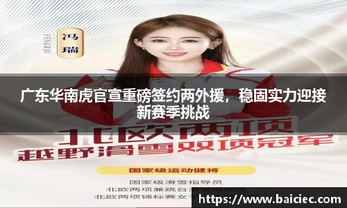 广东华南虎官宣重磅签约两外援，稳固实力迎接新赛季挑战